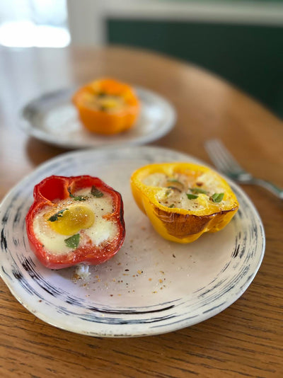 Best Baked Eggs in Pepper Cups - Best Baked Eggs in Pepper Cups