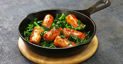 Chicken Sausage with White Beans and Kale - Chicken Sausage with White Beans and Kale