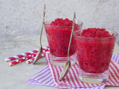 Strawberry-Beet Sorbet - Strawberry-Beet Sorbet