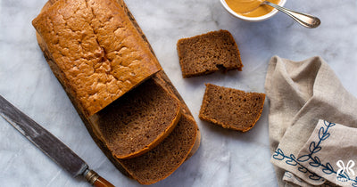 Nutty Almond Butter Snack Bread - Nutty Almond Butter Snack Bread