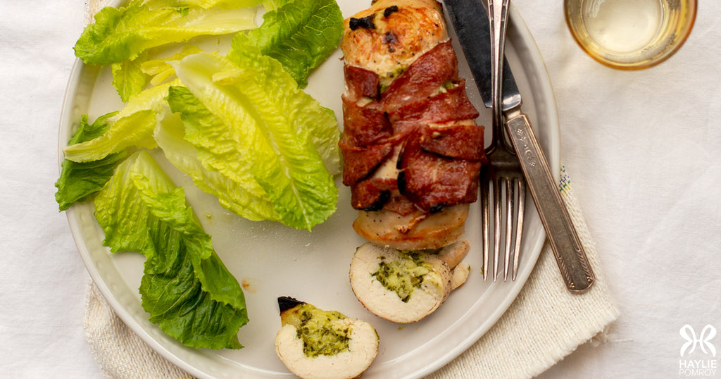 Apple-Stuffed Chicken Breasts with Kale Pesto
      
      
      
        &ndash; Haylie Pomroy