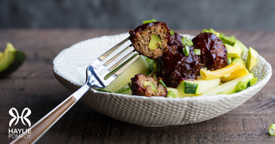 Avocado Stuffed Meatballs - Avocado Stuffed Meatballs