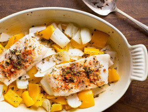 Baked Lemon Pepper Cod - Baked Lemon Pepper Cod