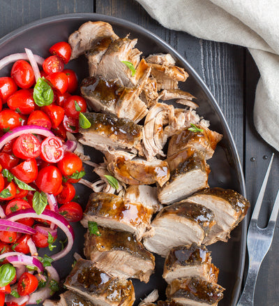 Balsamic-Glazed Pork Tenderloins - Balsamic-Glazed Pork Tenderloins