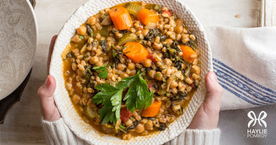 Barley and Chickpea Stew - Barley and Chickpea Stew
