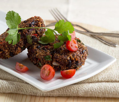 Black Bean Quinoa Veggie Burger - Black Bean Quinoa Veggie Burger