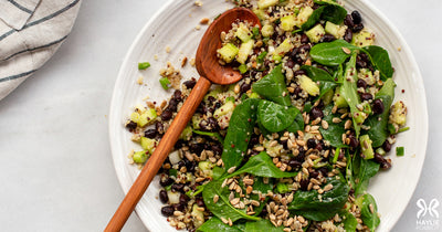 Black Bean, Quinoa and Spinach Salad - Black Bean, Quinoa and Spinach Salad