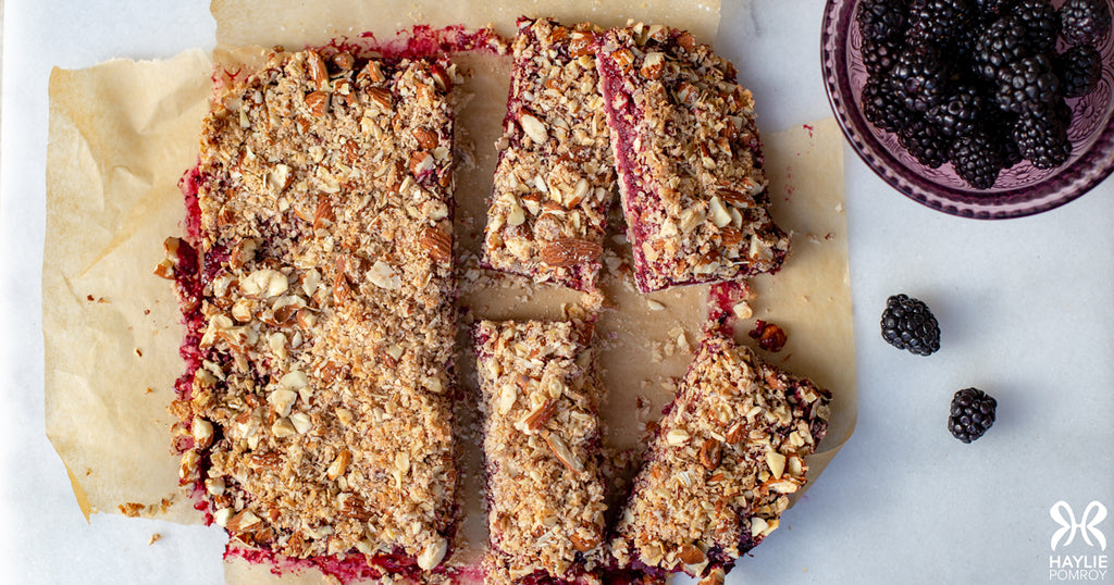 Blackberry Crumble Breakfast Bars
      
      
      
        &ndash; Haylie Pomroy