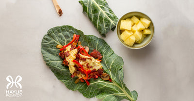 Breakfast Bacon Collard Wrap - Breakfast Bacon Collard Wrap