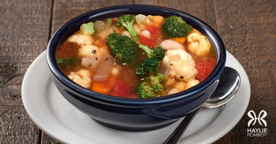 Broccoli, Cauliflower and White Bean Soup - Broccoli, Cauliflower and White Bean Soup