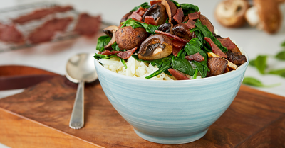 Cauliflower Mash Breakfast Bowl - Cauliflower Mash Breakfast Bowl