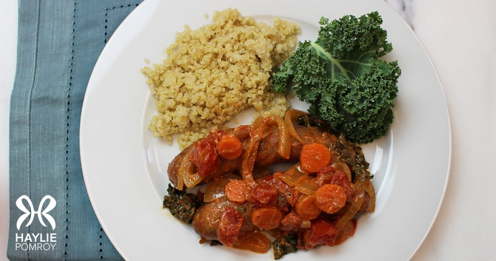 The Fast Metabolism Diet Recipes: Chicken Sausage with Coconut Tomato Sauce — Haylie Pomroy