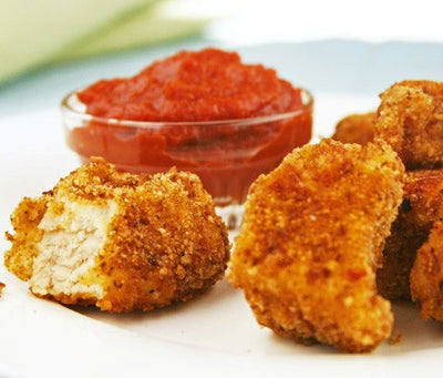 Pretzel-Crusted Chicken Nuggets - Pretzel-Crusted Chicken Nuggets