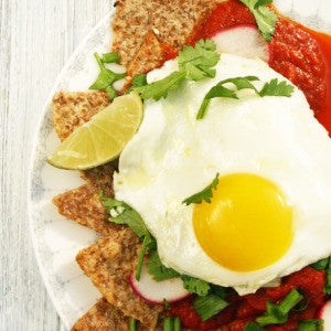 Chilaquiles with Fried Eggs - Chilaquiles with Fried Eggs