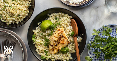 Chili-Coconut-Lime Chicken with Cauliflower Rice - Chili-Coconut-Lime Chicken with Cauliflower Rice