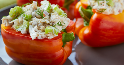 Crab-Stuffed Bell Peppers - Crab-Stuffed Bell Peppers