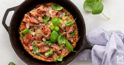 Crispy Cauliflower Pan Pizza - Crispy Cauliflower Pan Pizza