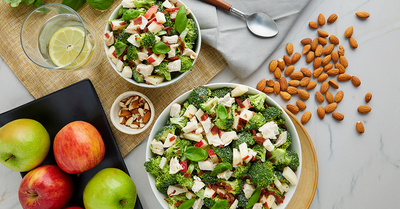 Crunchy Broccoli Apple Chicken Salad - Crunchy Broccoli Apple Chicken Salad