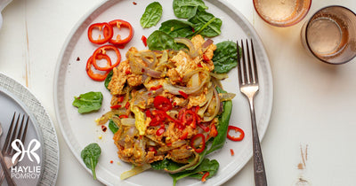 Curry Spiced Scrambled Eggs and Onions - Curry Spiced Scrambled Eggs and Onions