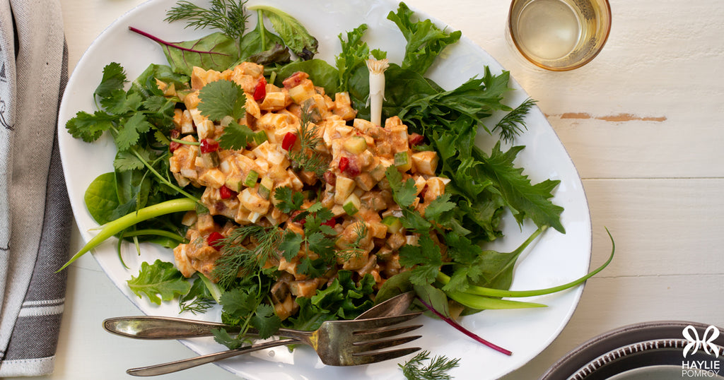 Spicy Egg White Salad
      
      
      
        &ndash; Haylie Pomroy