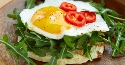 Jicama Toast with Egg - Jicama Toast with Egg