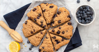 Lemon-Blueberry Spelt Scones - Lemon-Blueberry Spelt Scones