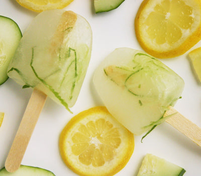Lemonade Cucumber Spa Popsicles - Lemonade Cucumber Spa Popsicles