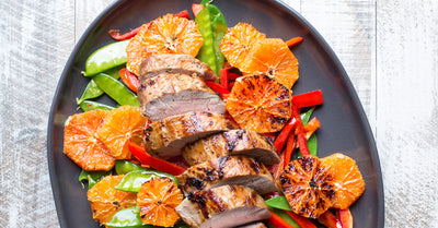 Ginger Pork Tenderloin with Tangerines - Ginger Pork Tenderloin with Tangerines