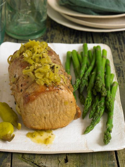 Slow-Cooker Pork Roast with Pepperoncini - Slow-Cooker Pork Roast with Pepperoncini