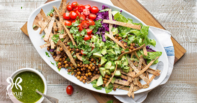 Roasted Chickpea Taco Salad - Roasted Chickpea Taco Salad