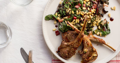 Rosemary Lamb Chops with Swiss Chard - Rosemary Lamb Chops with Swiss Chard