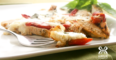 Chicken and Roasted Red Pepper Frittata - Chicken and Roasted Red Pepper Frittata
