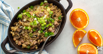 Ham and Rice Breakfast Skillet - Ham and Rice Breakfast Skillet