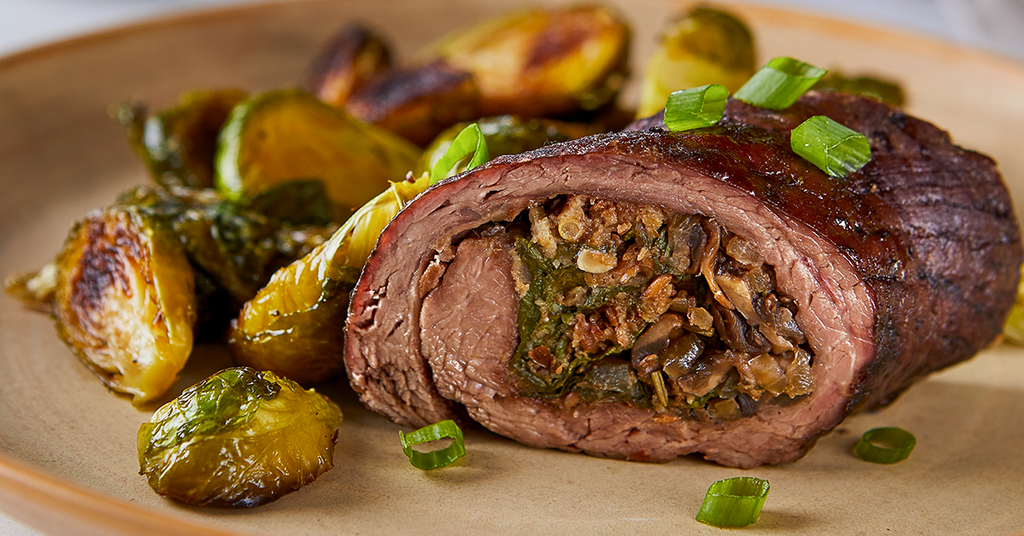 SpinachandMushroomStuffed Flank Steak Haylie Pomroy