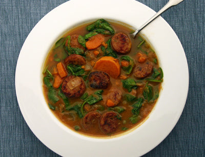 Sweet Potato and Sausage Soup - Sweet Potato and Sausage Soup