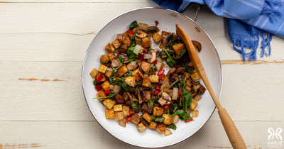 Tempeh-Mushroom Hash - Tempeh-Mushroom Hash