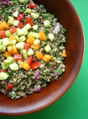 Lentil and Quinoa Salad with Herbs - Lentil and Quinoa Salad with Herbs