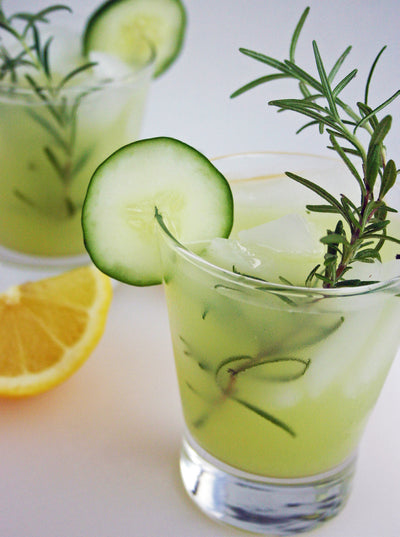 Rosemary-Infused Cucumber Lemonade - Rosemary-Infused Cucumber Lemonade
