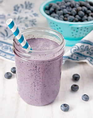 Blueberry-Almond Butter Smoothie - Blueberry-Almond Butter Smoothie