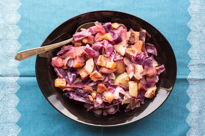 Crock Pot Spiced Red Cabbage with Apples or Pears - Crock Pot Spiced Red Cabbage with Apples or Pears