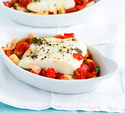 Halibut with Vegetables - Halibut with Vegetables