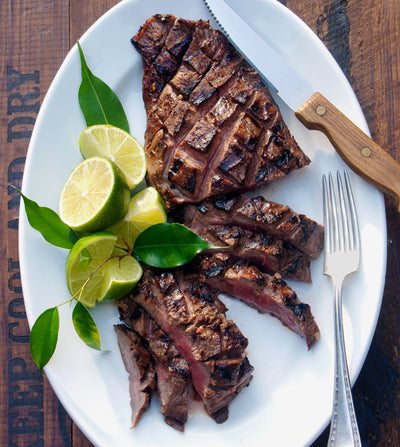 London Broil with Lime-Garlic Ginger Marinade - London Broil with Lime-Garlic Ginger Marinade