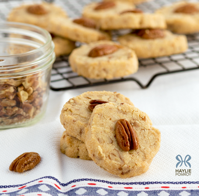 Healthy Pecan Sandie Shortbread Cookies - Healthy Pecan Sandie Shortbread Cookies