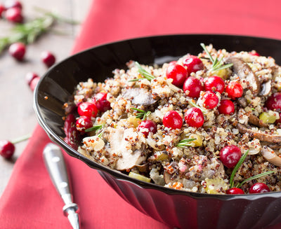 Quinoa Stuffing with Cranberries and Rosemary - Quinoa Stuffing with Cranberries and Rosemary