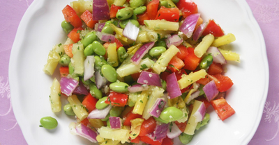 Spicy Confetti Salad with Soybeans - Spicy Confetti Salad with Soybeans