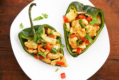 Spicy Chicken with Poblano Peppers - Spicy Chicken with Poblano Peppers