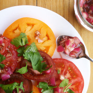 Tomatoes with Coriander Vinaigrette - Tomatoes with Coriander Vinaigrette