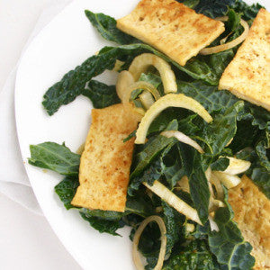 Kale Salad with Fennel and Tofu - Kale Salad with Fennel and Tofu